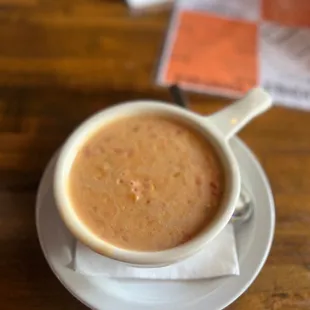 a cup of soup