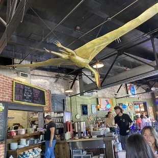 the interior of the restaurant