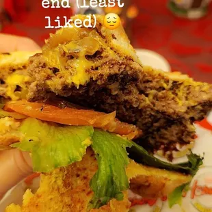 Double smashed burger