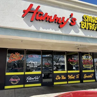 the front of the store