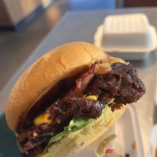 Bacon smash with two patties