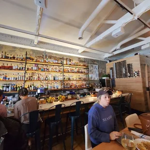 a man sitting at a bar