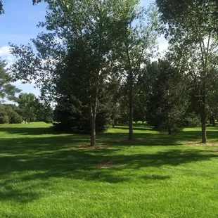 Lots of shade and well maintained park.