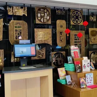 Display by front entrance