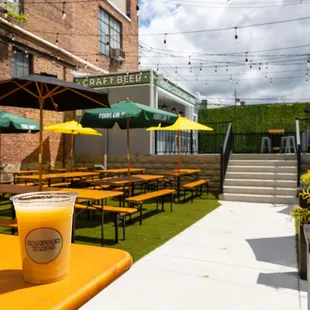 a glass of orange juice