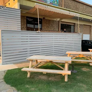 Outside seating