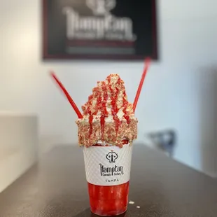 Strawberry shortcake shake