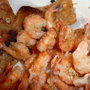 a plate of fried shrimp
