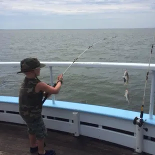 Catching croakers!