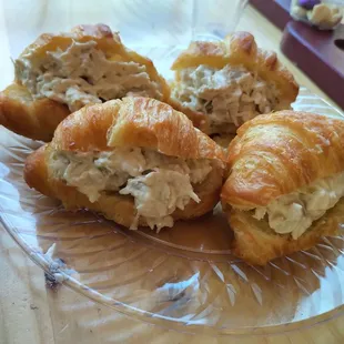 Chicken salad croissants