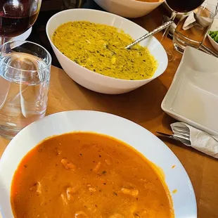 Butter chicken, Saag Paneer &amp; Chicken Tikka