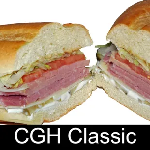 a cut in half sandwich