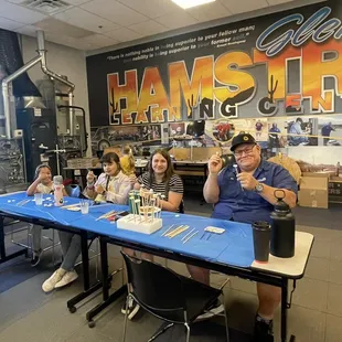 Our team spent an evening decorating Ben's Bells!