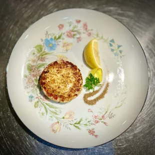 Crab Cake with Diced Jalapeno &amp; Pepper with Cajun Seasoning