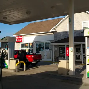a gas station