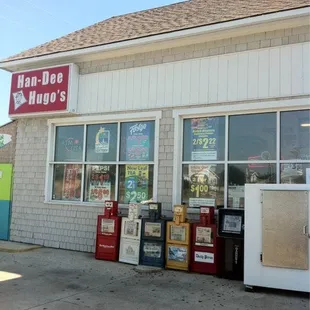 the front of the store