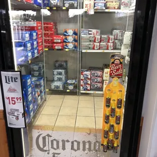 a corona extra sign in a store