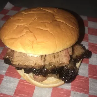 Brisket sandwich