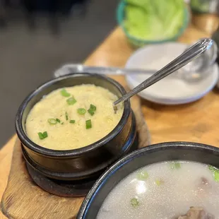 Steamed Eggs in a Hot Pot