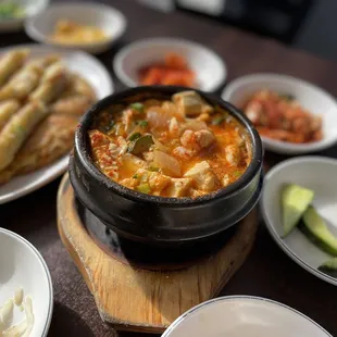 Seafood Tofu soup