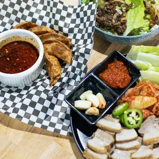 Mandu, Bulgogi, Bossam