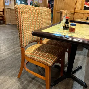 New chairs! New light fixtures too