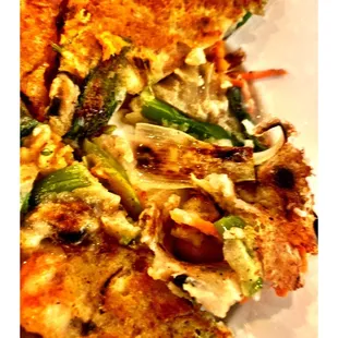 1/2 Seafood Pancake@ Han Mi Jeong Chicago, IL  Korean Restaurant . Nice Fest Service Great Food .Quiet &amp; Clean Place .Cool.