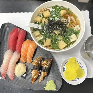 Udon and 8 Pieces Sushi Combo
