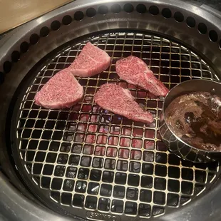 A5 Wagyu cooking