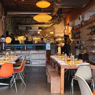 the interior of a restaurant