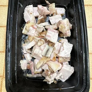 Too much fat for the roasted pork
