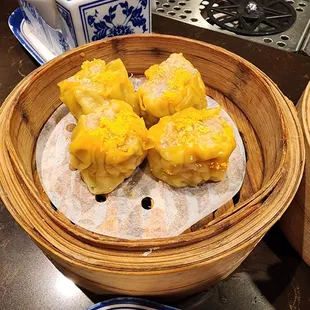 Steamed Pork Dumplings with Crab Roe