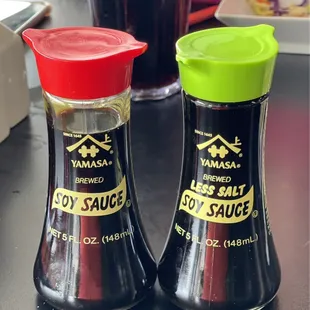 Regular and low salt Soy Sauce