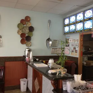 the interior of a restaurant