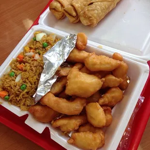 Sweet and sour lunch