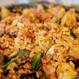 Spicy sautéed small octopus bibimbap