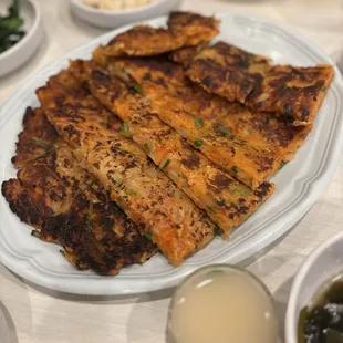 Kimchee pancakes