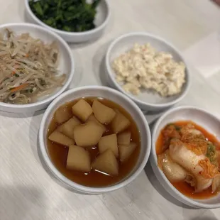 Sides that come with your food