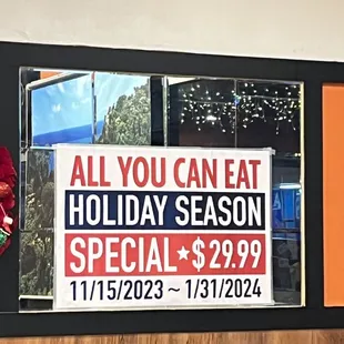 AYCE BBQ Holiday Special