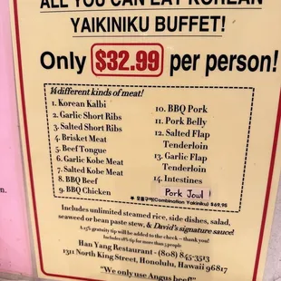 Updated price as of 09.20.23 and they have pork jowl now!!!!!!!!