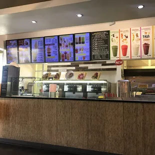 menus on the wall