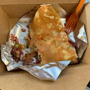 Bacon crepe (no cheese, per request)