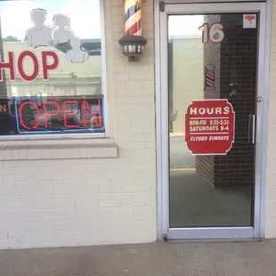 Hours of operation:  M-F 9:30 - 5:30 Sat  9:00 - 4:00 Closed Sunday