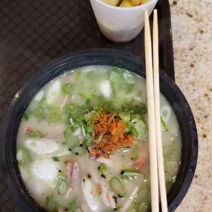 Ramen With Chicken and Fire Cucumber.