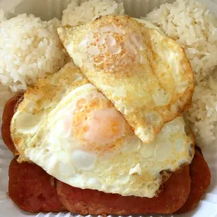 Regular - Spam with Over Easy Egg, Over Rice