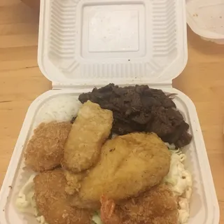 Regular Seafood and BBQ Combo