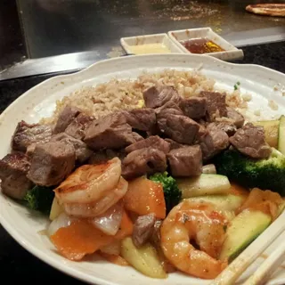 Chicken and Steak Hibachi Combination Dinner
