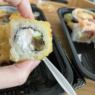 Fire Roll Cooked