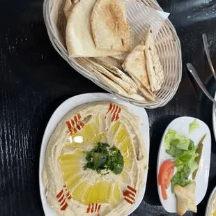 Hummus and pita