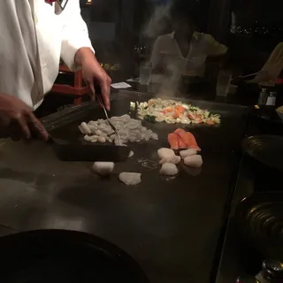 Hibachi Salmon & Shrimp